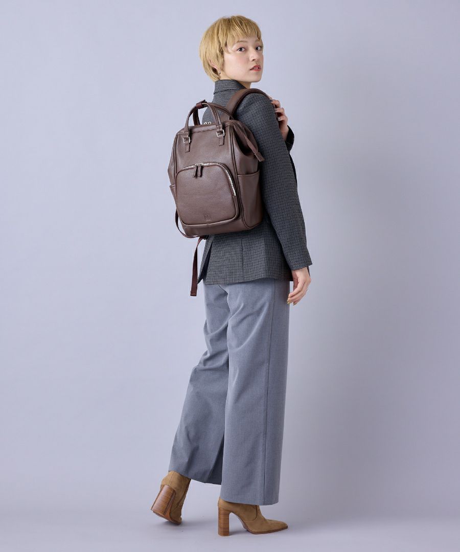 anello リュック バックパック 金属ビスロンファスナー 自立 キャリーオン A4 CHERISH AGB5037