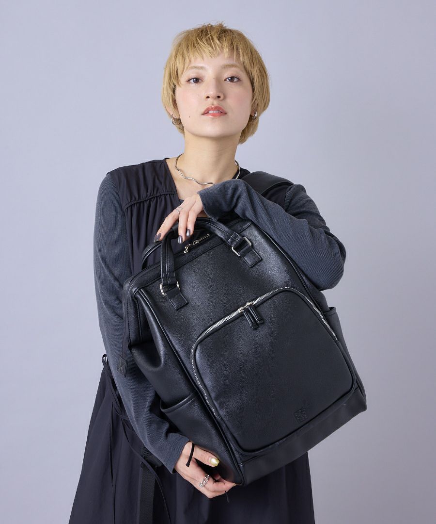 anello リュック バックパック 金属ビスロンファスナー 自立 キャリーオン A4 CHERISH AGB5038