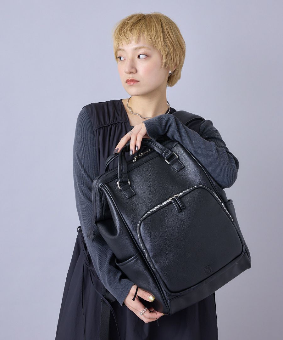 anello リュック バックパック 金属ビスロンファスナー 自立 キャリーオン A4 CHERISH AGB5038