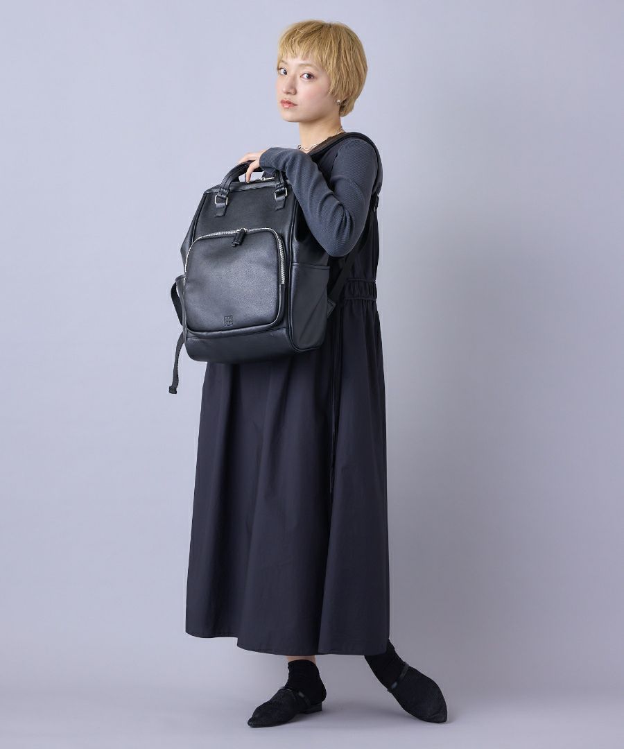 anello リュック バックパック 金属ビスロンファスナー 自立 キャリーオン A4 CHERISH AGB5038