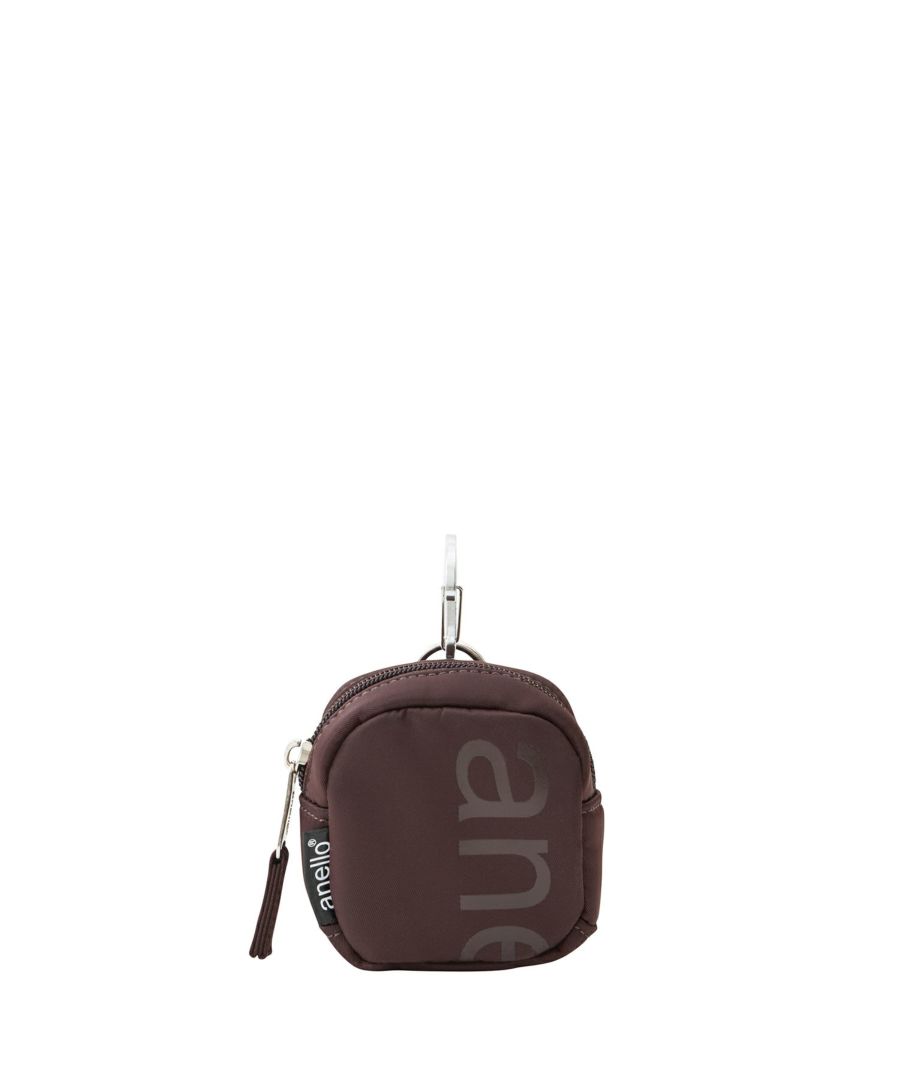 anello ポーチ 両面撥水 ラバープリント パディング カラビナ mini ALF AIY0131