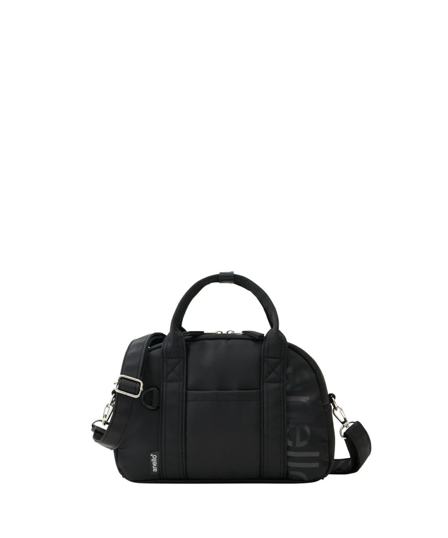 anello ショルダーバッグ 両面撥水 ラバープリント パディング Dカン 2WAY mini ALF AIY0132