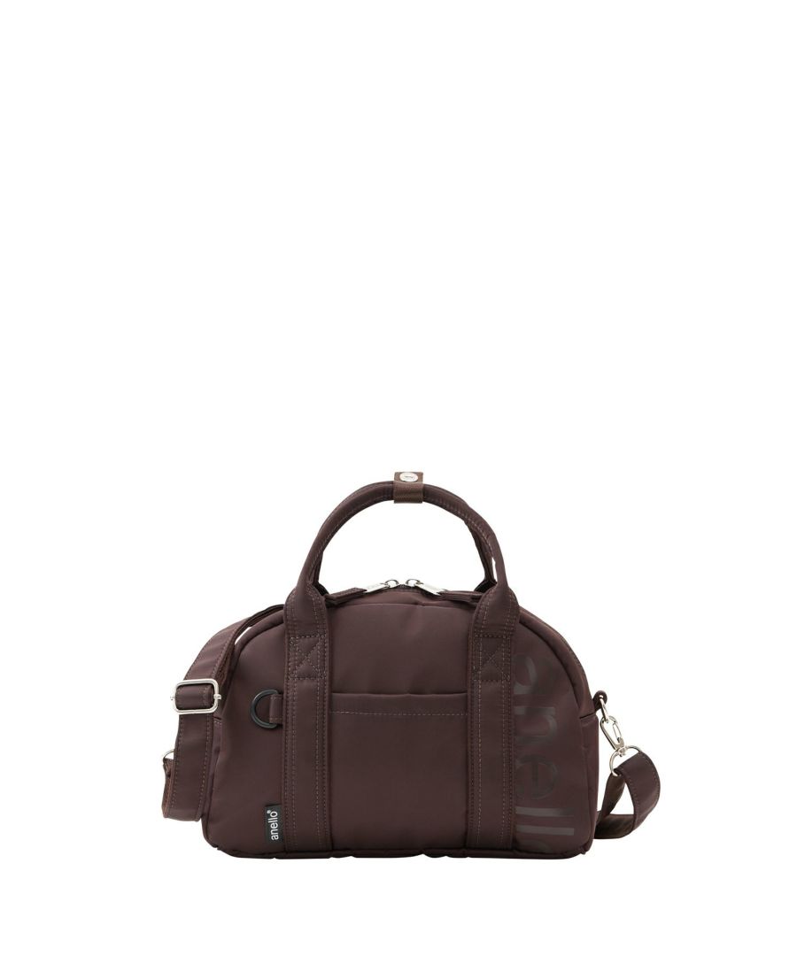 anello ボストンバッグ 両面撥水 ラバープリント パディング Dカン 2WAY mini ALF AIY0132