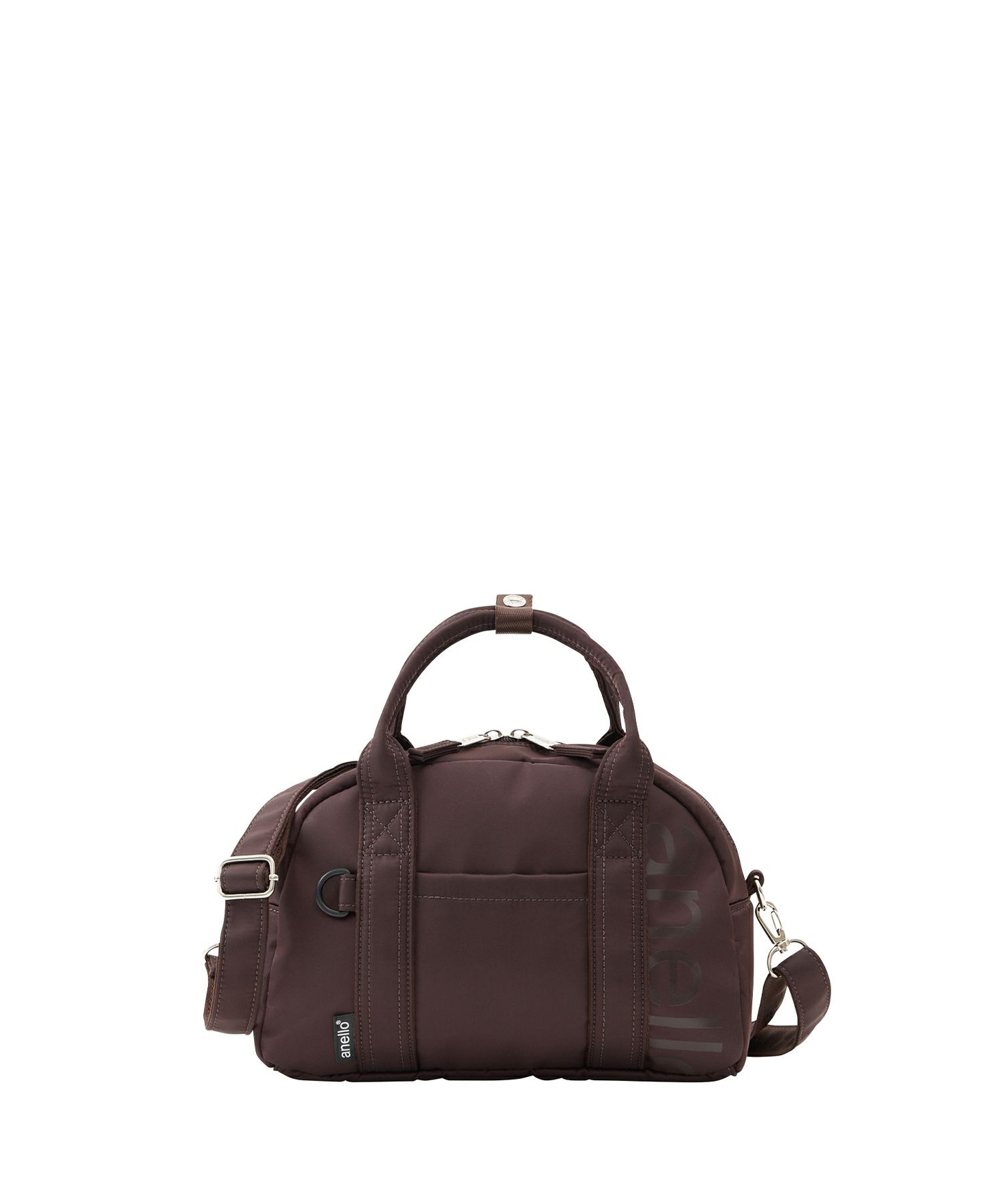 anello ボストンバッグ 両面撥水 ラバープリント パディング Dカン 2WAY mini ALF AIY0132