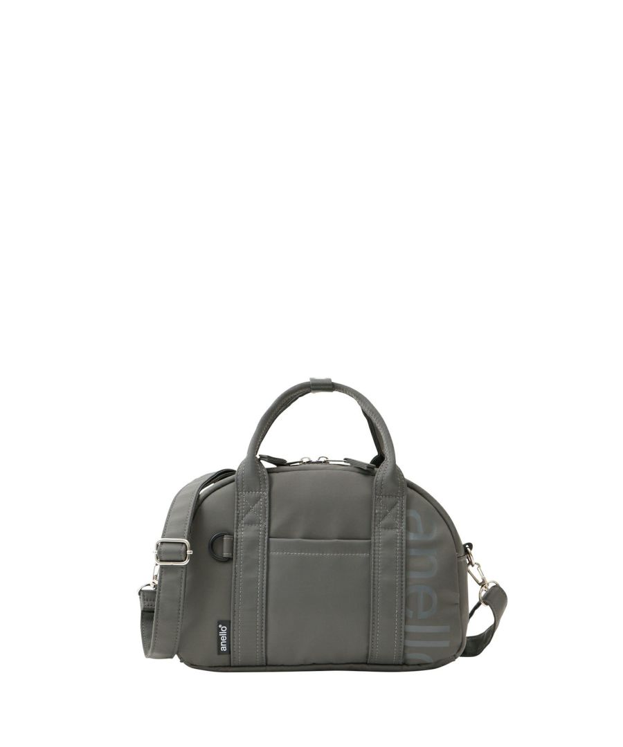 anello ショルダーバッグ 両面撥水 ラバープリント パディング Dカン 2WAY mini ALF AIY0132