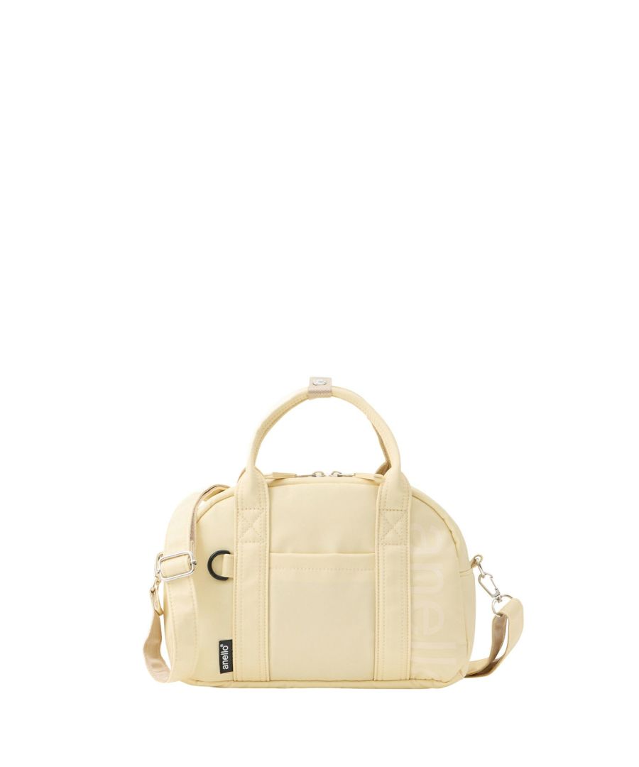 anello ショルダーバッグ 両面撥水 ラバープリント パディング Dカン 2WAY mini ALF AIY0132