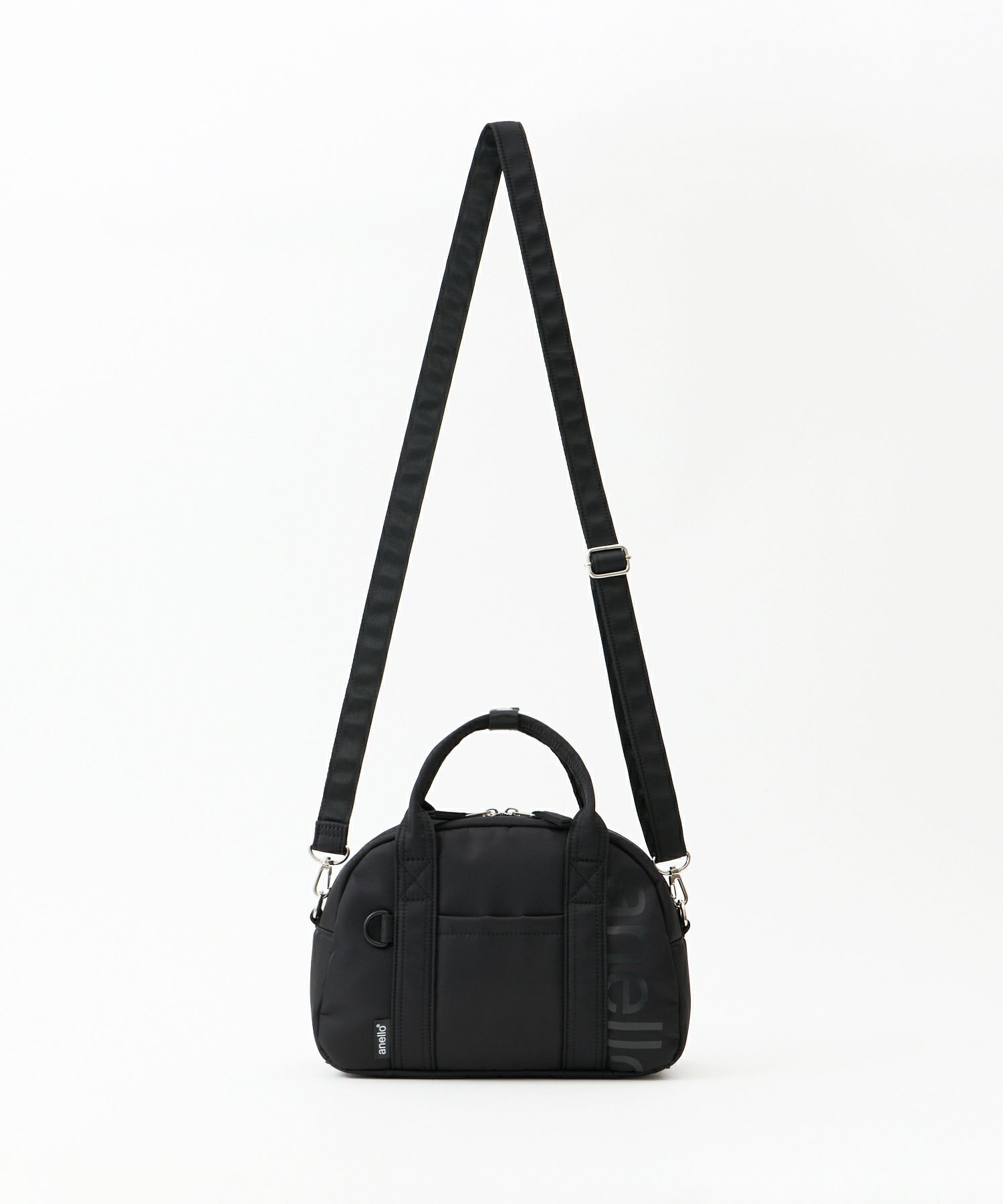 anello ボストンバッグ 両面撥水 ラバープリント パディング Dカン 2WAY mini ALF AIY0132