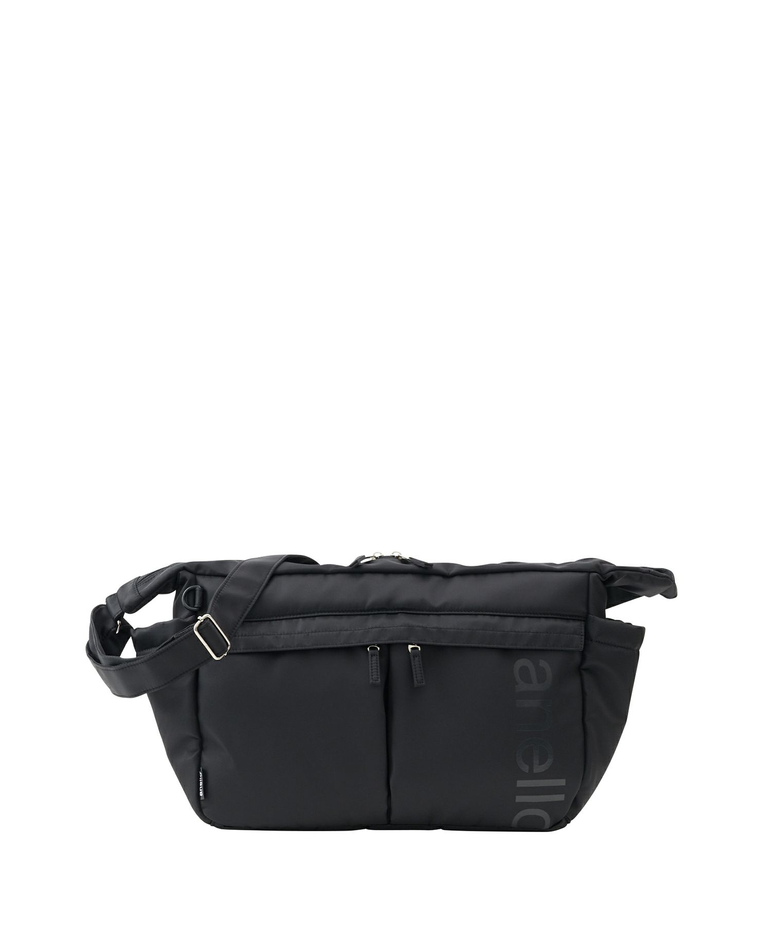 anello ショルダーバッグ 両面撥水 ラバープリント パディング Dカン A4 ALF AIY0133