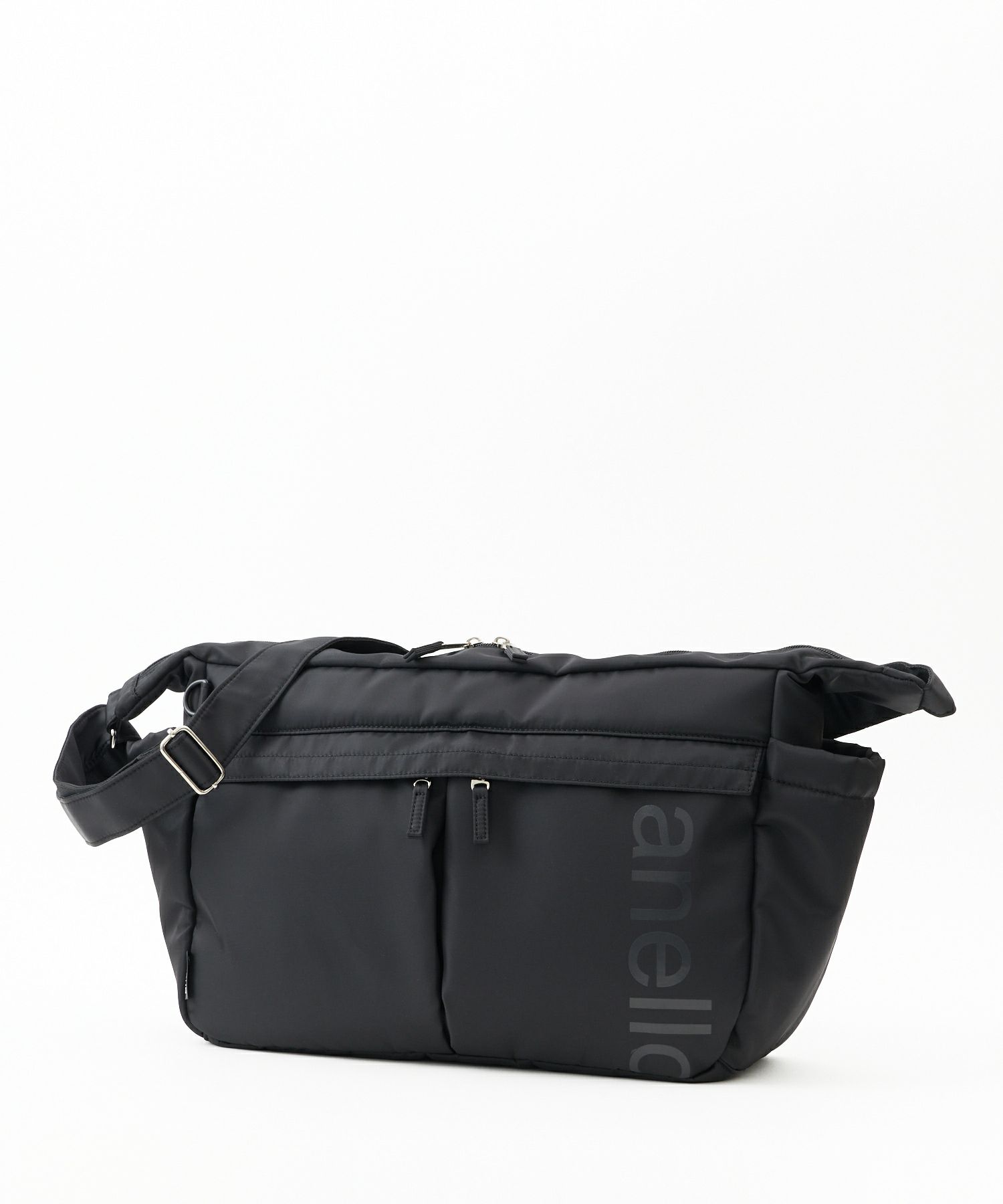 anello ショルダーバッグ 両面撥水 ラバープリント パディング Dカン A4 ALF AIY0133