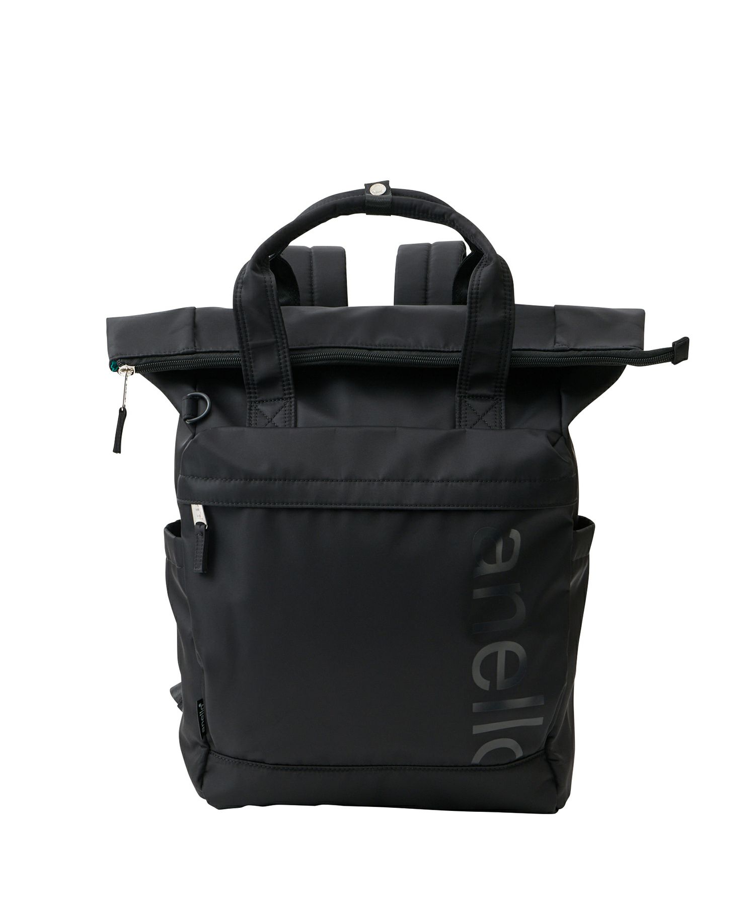 anello リュック バックパック 両面撥水 ラバープリント パディング Dカン PC収納 キャリーオン A4 ALF AIY0134