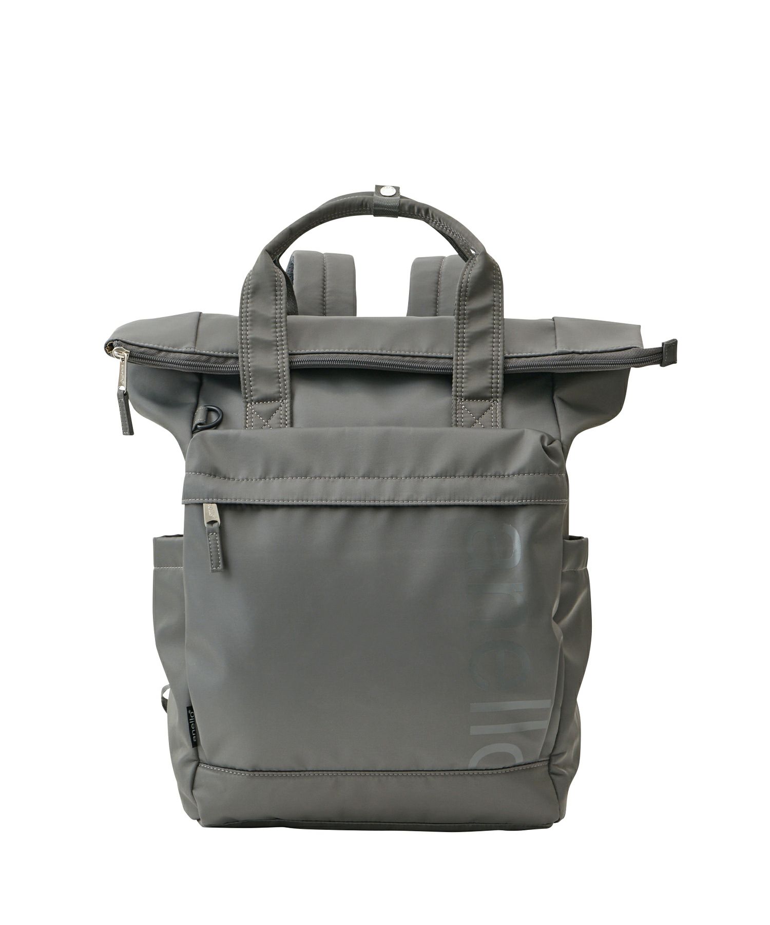 anello リュック バックパック 両面撥水 ラバープリント パディング Dカン PC収納 キャリーオン A4 ALF AIY0134