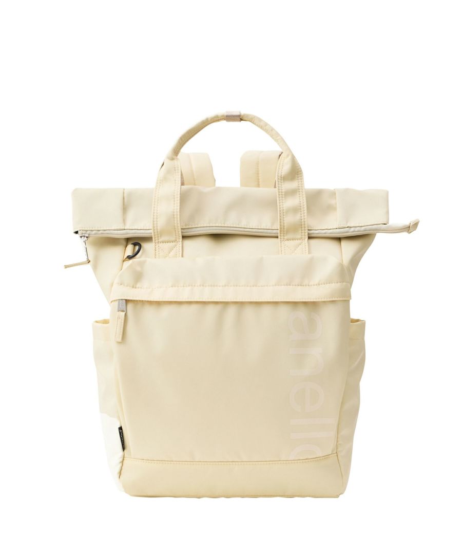 anello リュック バックパック 両面撥水 ラバープリント パディング Dカン PC収納 キャリーオン A4 ALF AIY0134