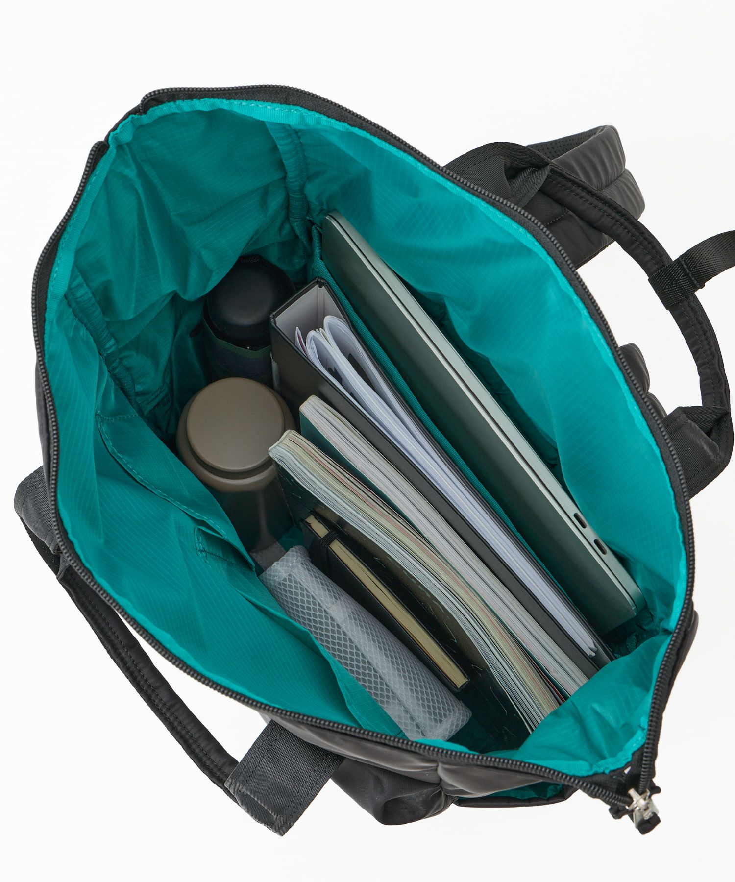 anello リュック バックパック 両面撥水 ラバープリント パディング Dカン PC収納 キャリーオン A4 ALF AIY0134