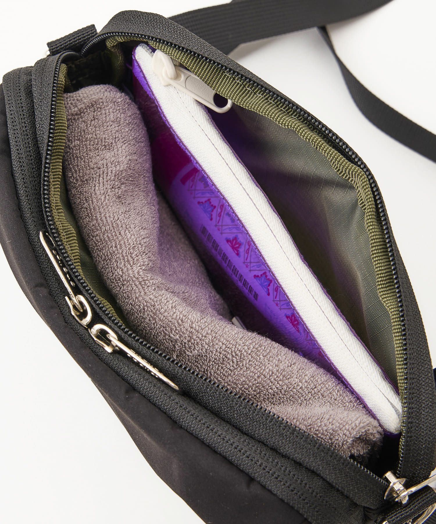 anello ショルダーバッグ 両面撥水 お財布機能 mini CIRCLE ATS0656