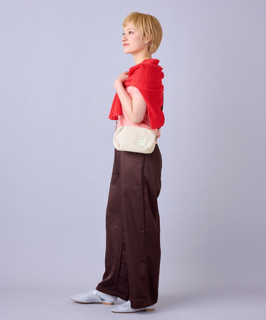 anello ショルダーバッグ 両面撥水 お財布機能 mini CIRCLE ATS0656