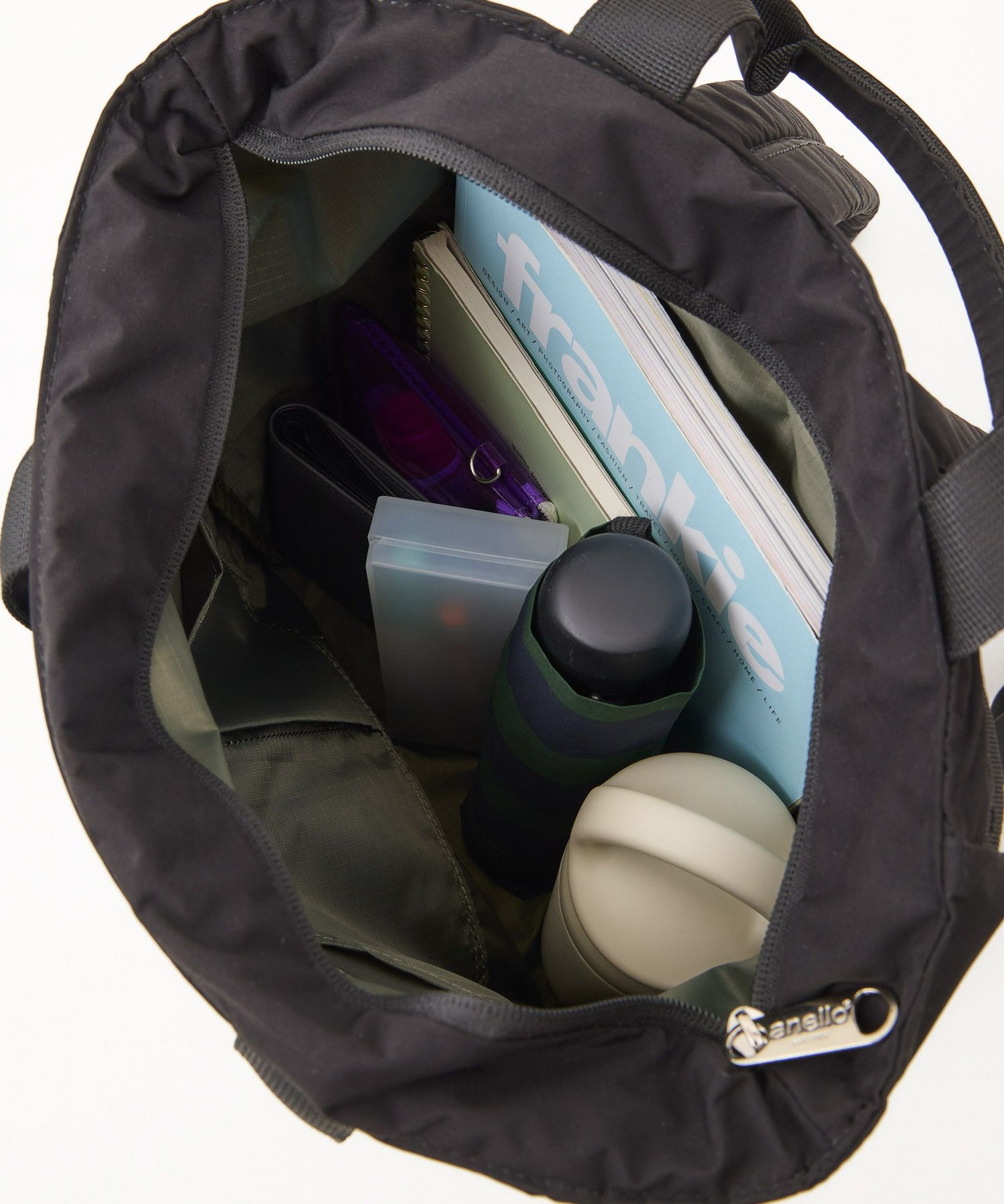 anello リュック バックパック 両面撥水 セキュリティポケット A4 5ポケ 背面メッシュ A4 CIRCLE ATS0658