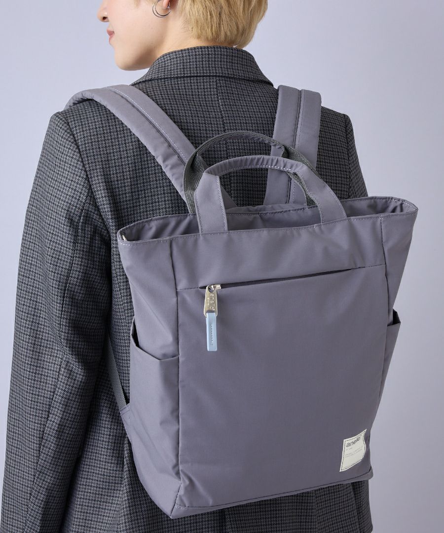 anello リュック バックパック 両面撥水 セキュリティポケット A4 5ポケ 背面メッシュ A4 CIRCLE ATS0658