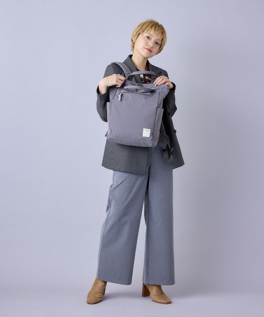 anello リュック バックパック 両面撥水 セキュリティポケット A4 5ポケ 背面メッシュ A4 CIRCLE ATS0658