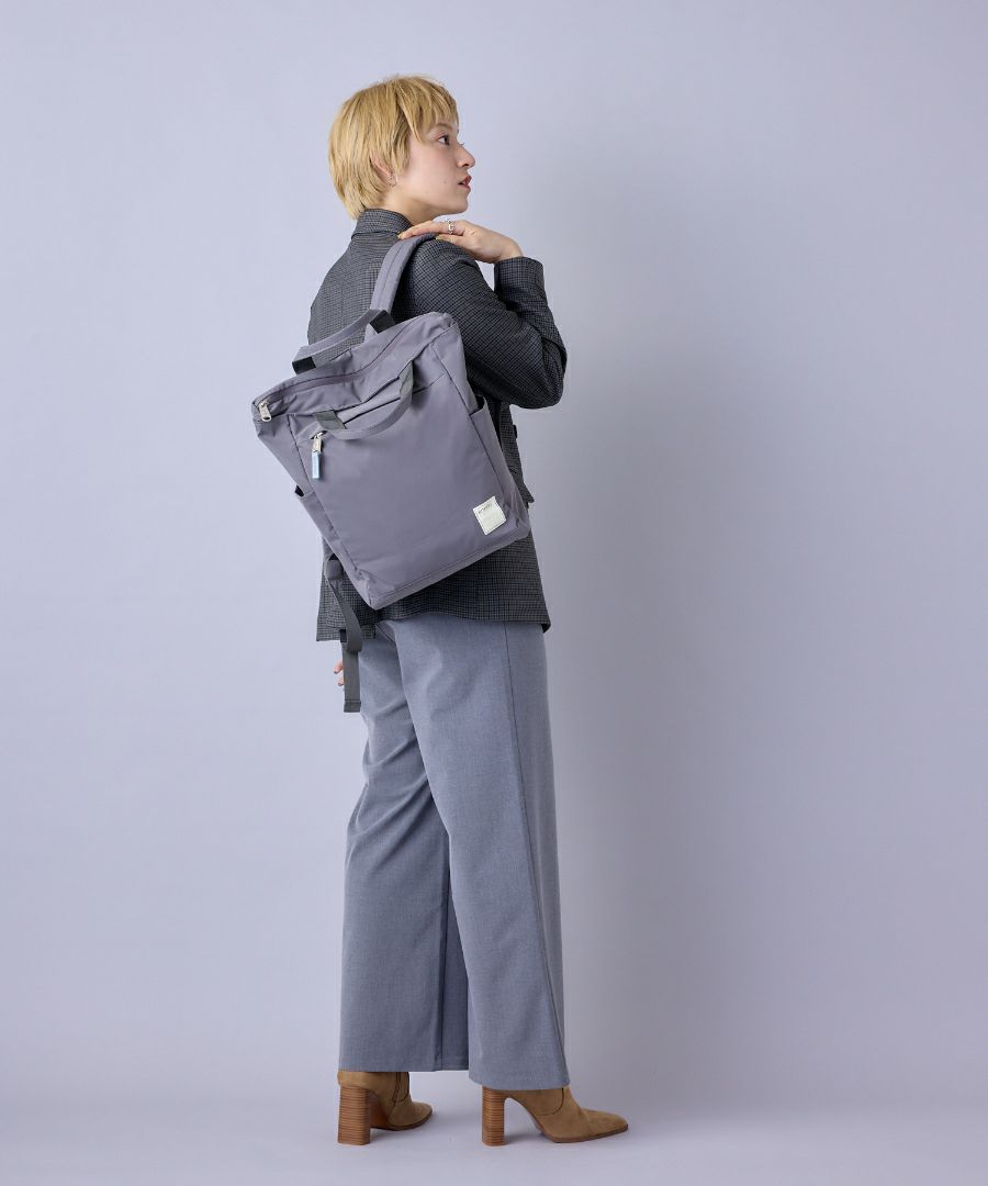 anello リュック バックパック 両面撥水 セキュリティポケット A4 5ポケ 背面メッシュ A4 CIRCLE ATS0658