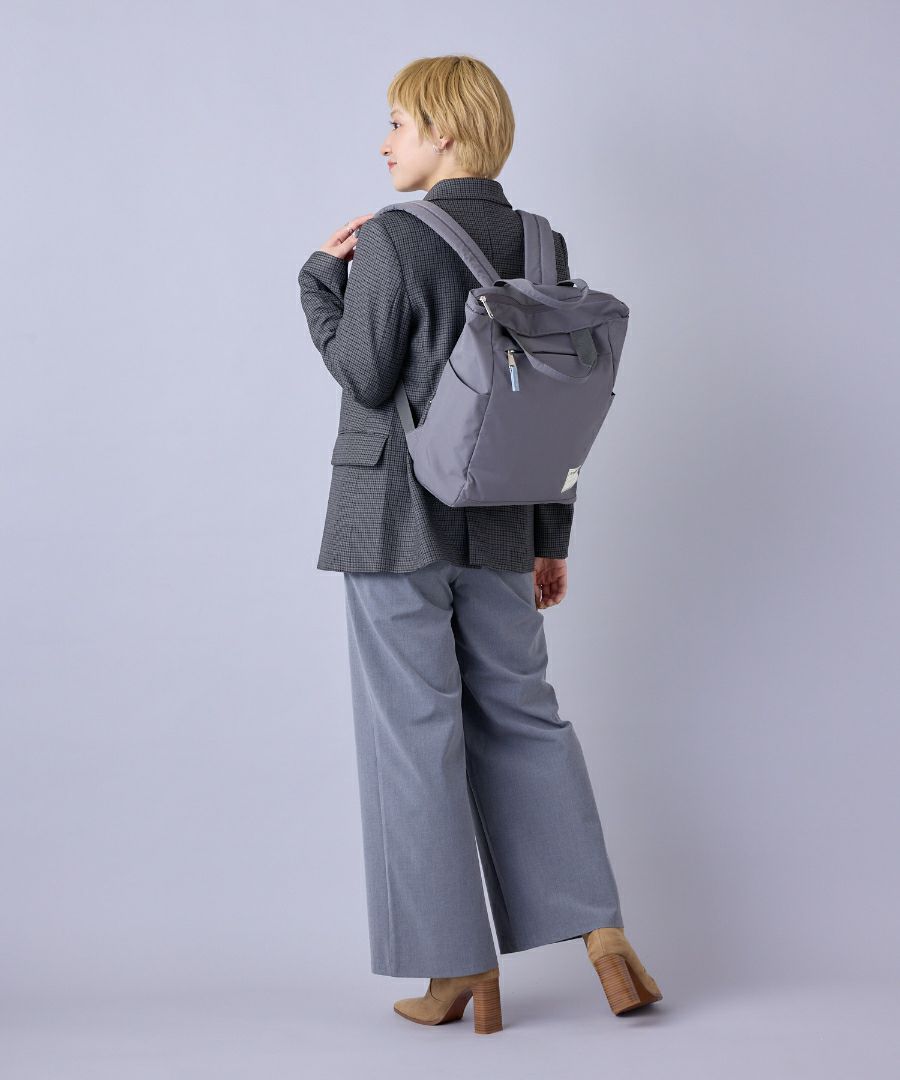 anello リュック バックパック 両面撥水 セキュリティポケット A4 5ポケ 背面メッシュ A4 CIRCLE ATS0658