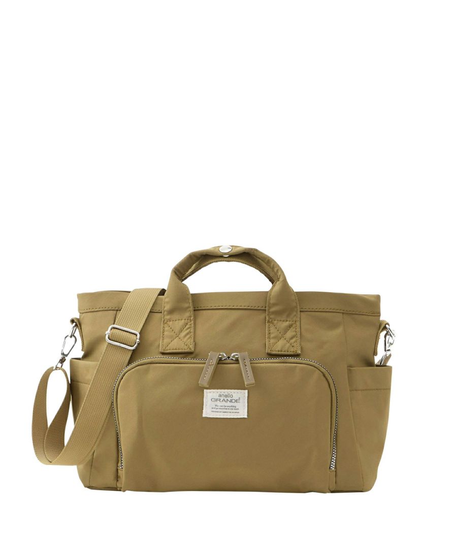 anello GRANDE ショルダーバッグ 両面撥水 10ポケット 金属ビスロンファスナー 2WAY A5 CORY GGY0151