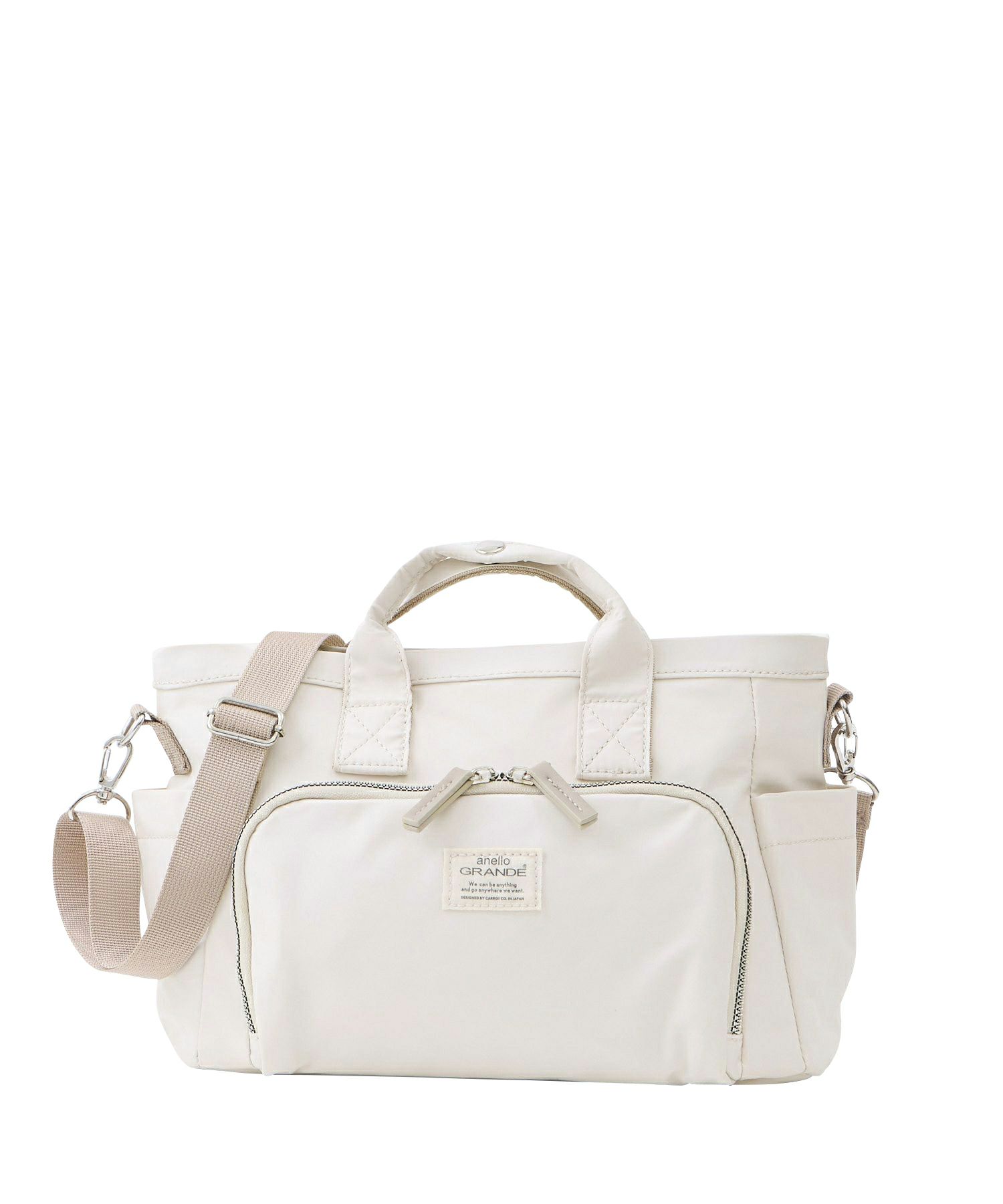anello GRANDE ショルダーバッグ 両面撥水 10ポケット 金属ビスロンファスナー 2WAY A5 CORY GGY0151