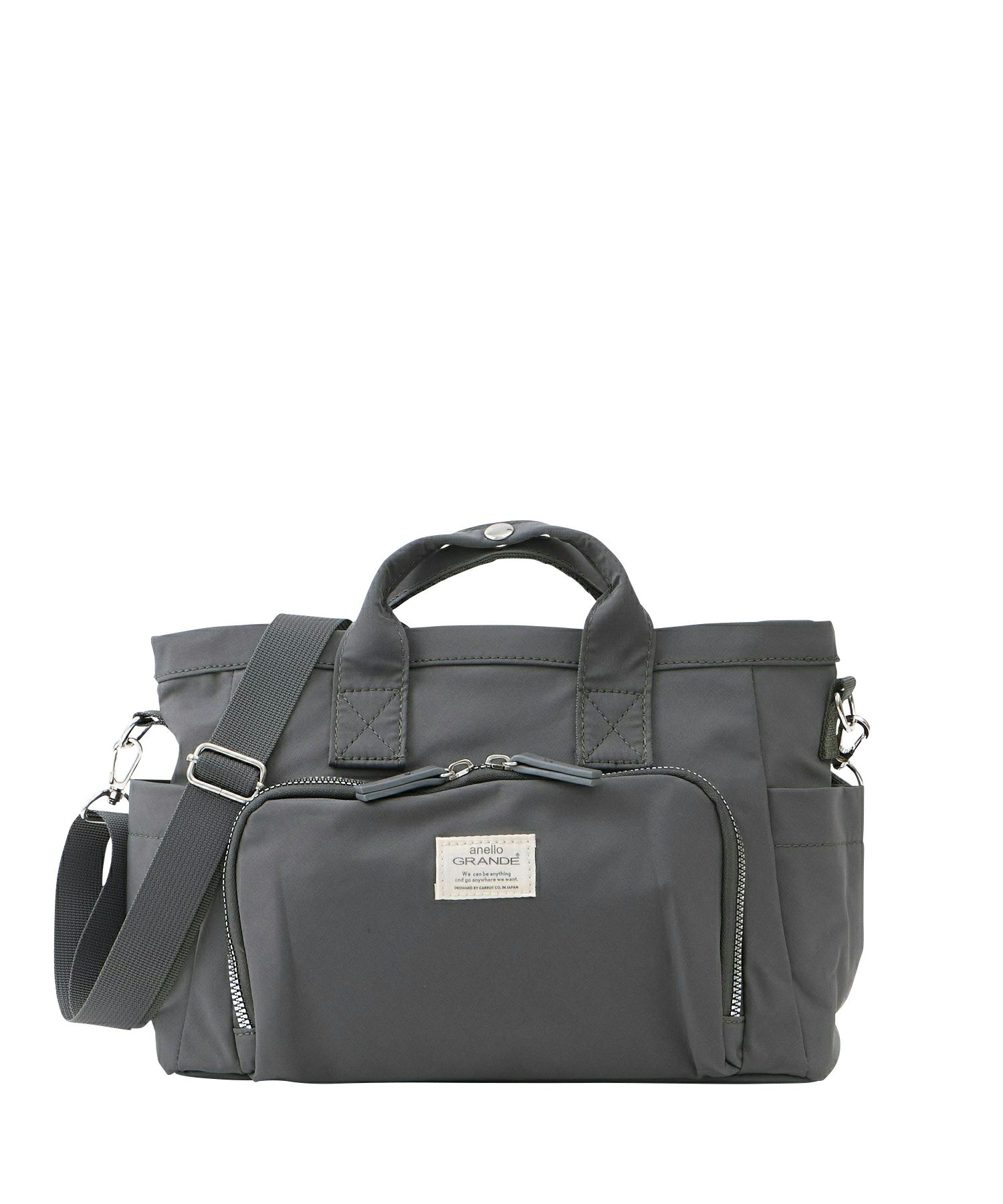 anello GRANDE ショルダーバッグ 両面撥水 10ポケット 金属ビスロンファスナー 2WAY A5 CORY GGY0151