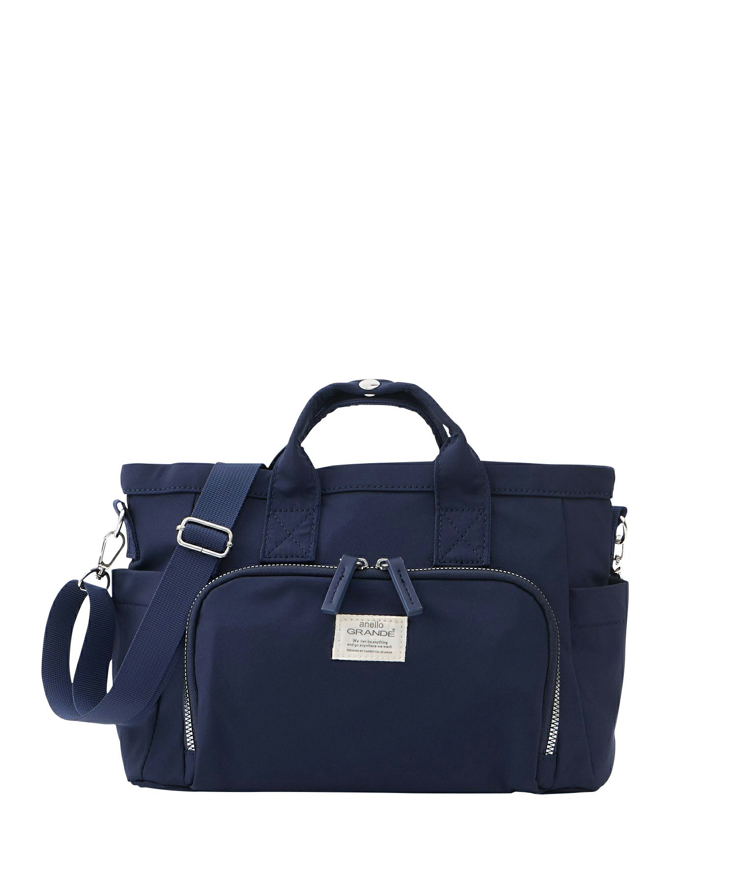 anello GRANDE ショルダーバッグ 両面撥水 10ポケット 金属ビスロンファスナー 2WAY A5 CORY GGY0151