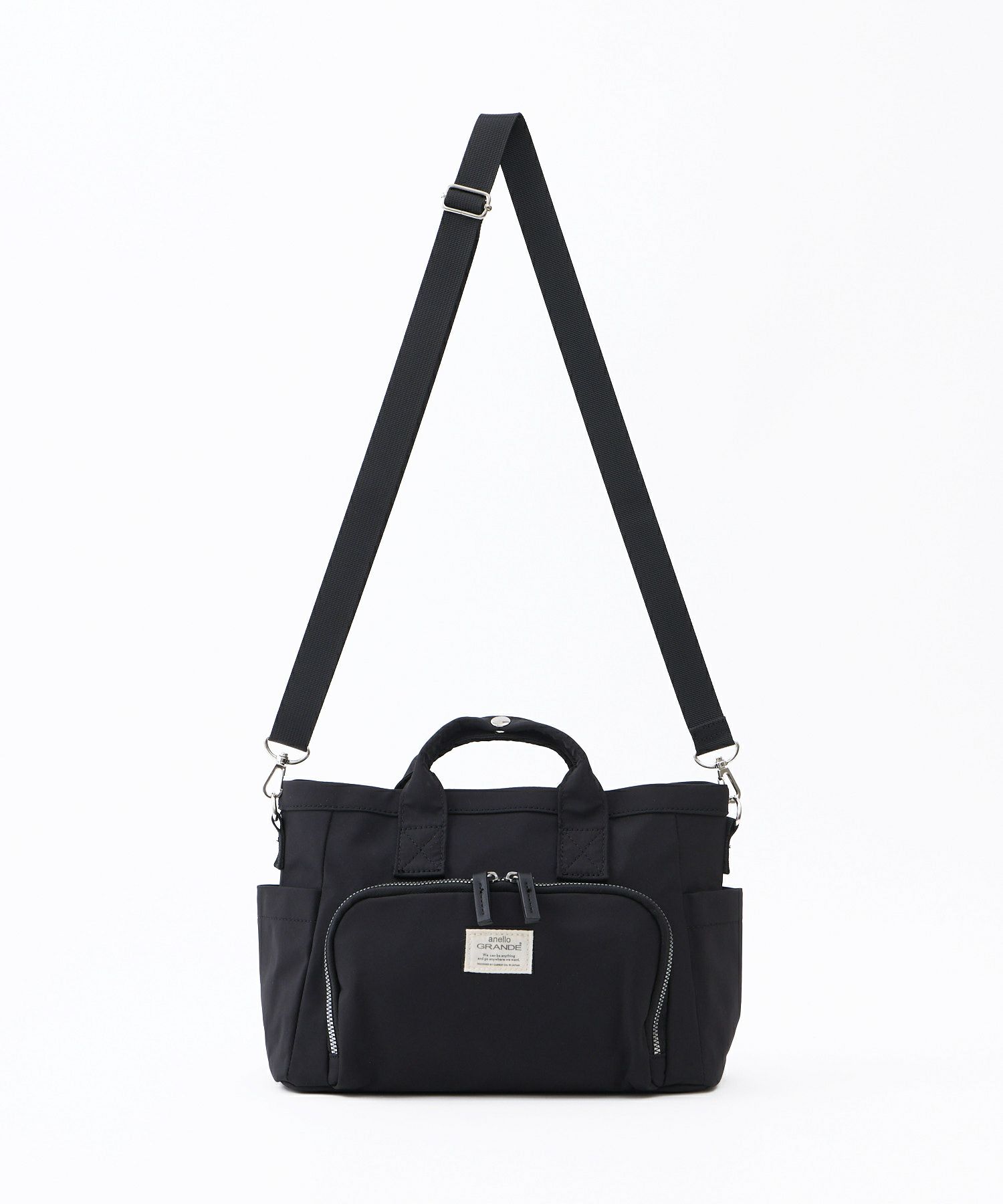 anello GRANDE ショルダーバッグ 両面撥水 10ポケット 金属ビスロンファスナー 2WAY A5 CORY GGY0151