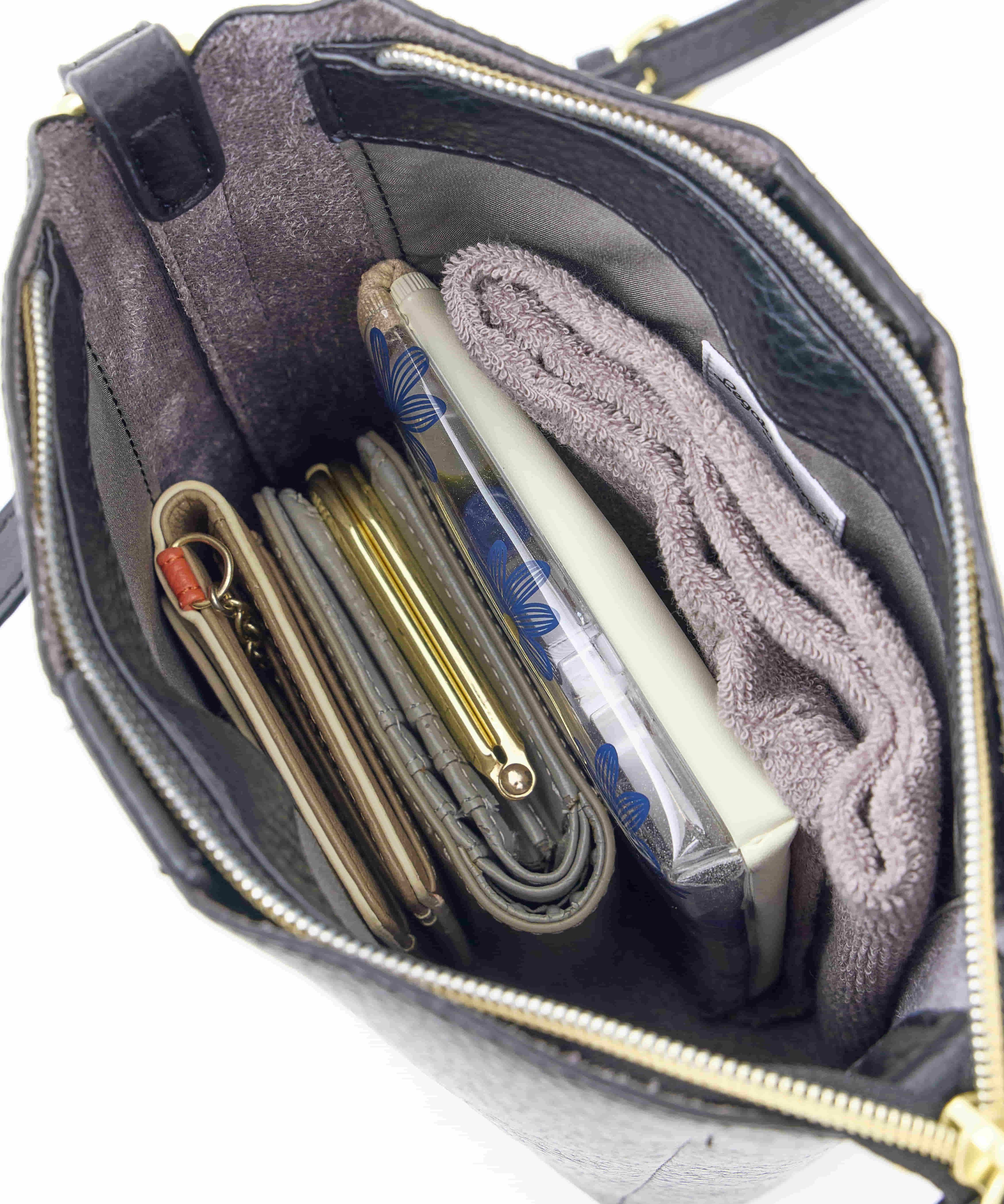 Legato Largo ショルダーバッグ シボ合皮 高見え 軽量 3つ口仕様 0 レトロシボ LH-D1376