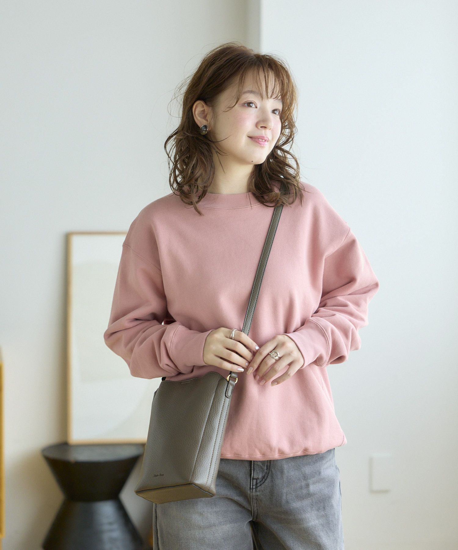 Legato Largo ショルダーバッグ シボ合皮 高見え 軽量 3つ口仕様 0 レトロシボ LH-D1376