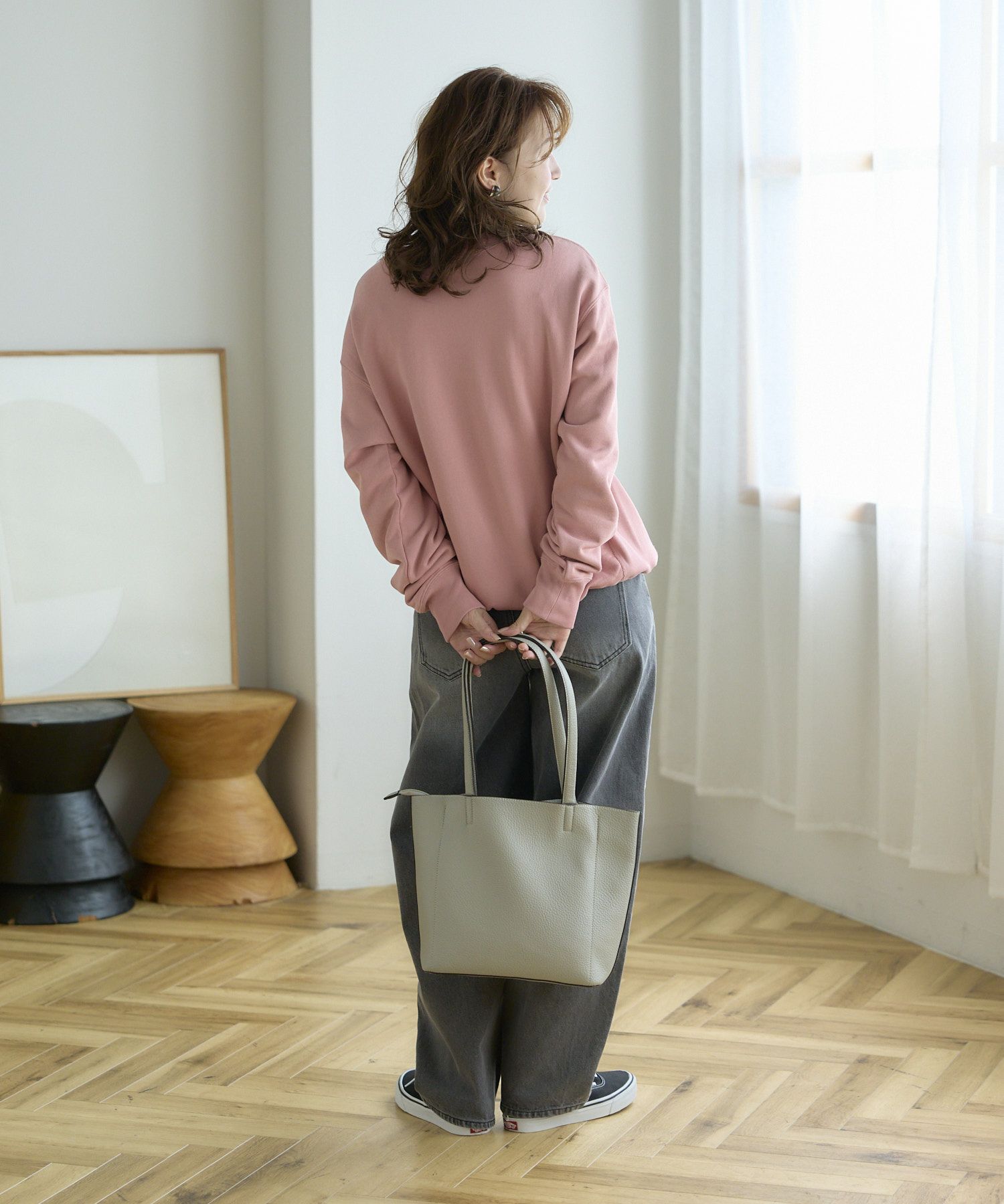 Legato Largo トートバッグ シボ合皮 高見え 軽量 3つ口仕様 A5 レトロシボ LH-D1378