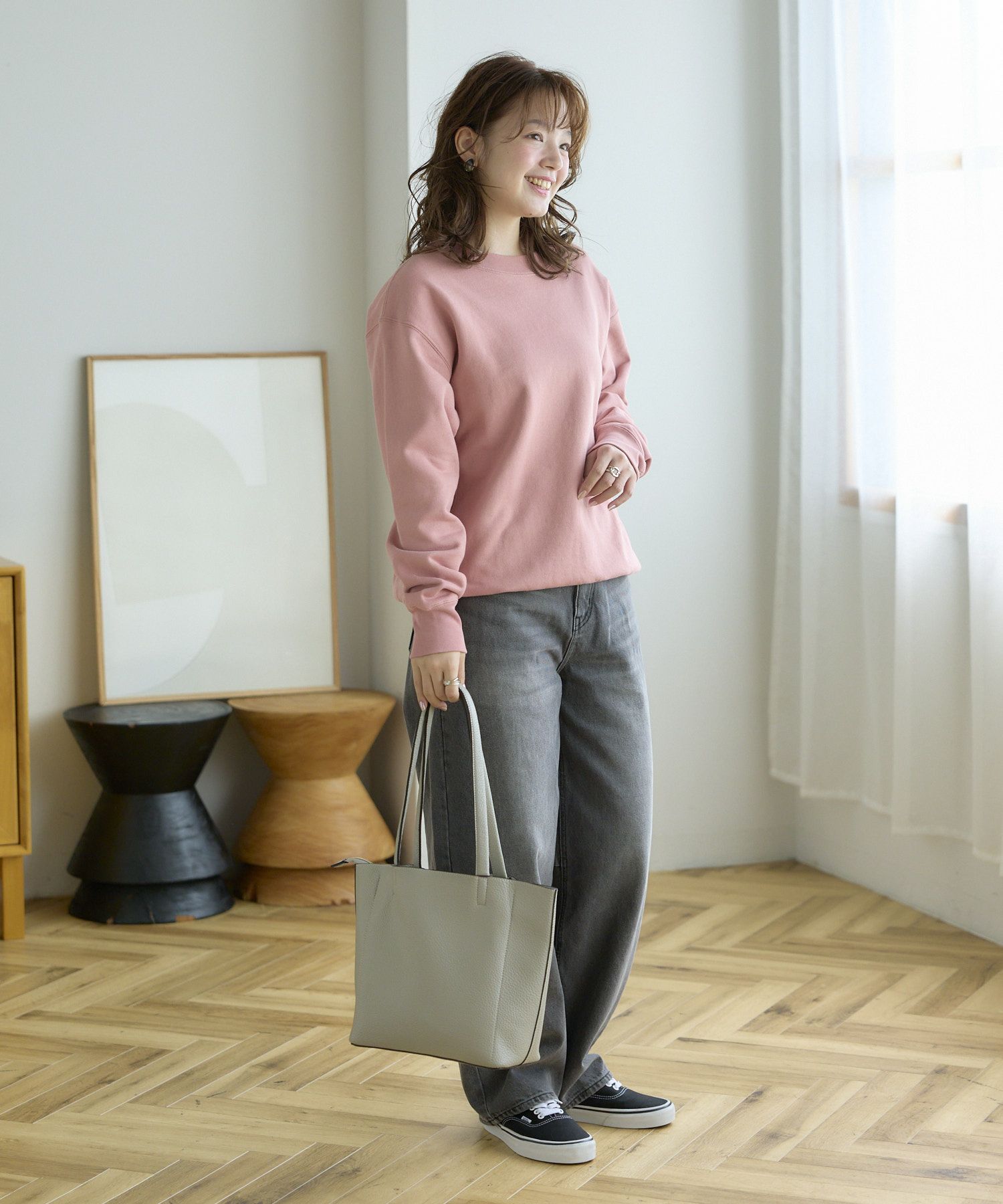 Legato Largo トートバッグ シボ合皮 高見え 軽量 3つ口仕様 A5 レトロシボ LH-D1378