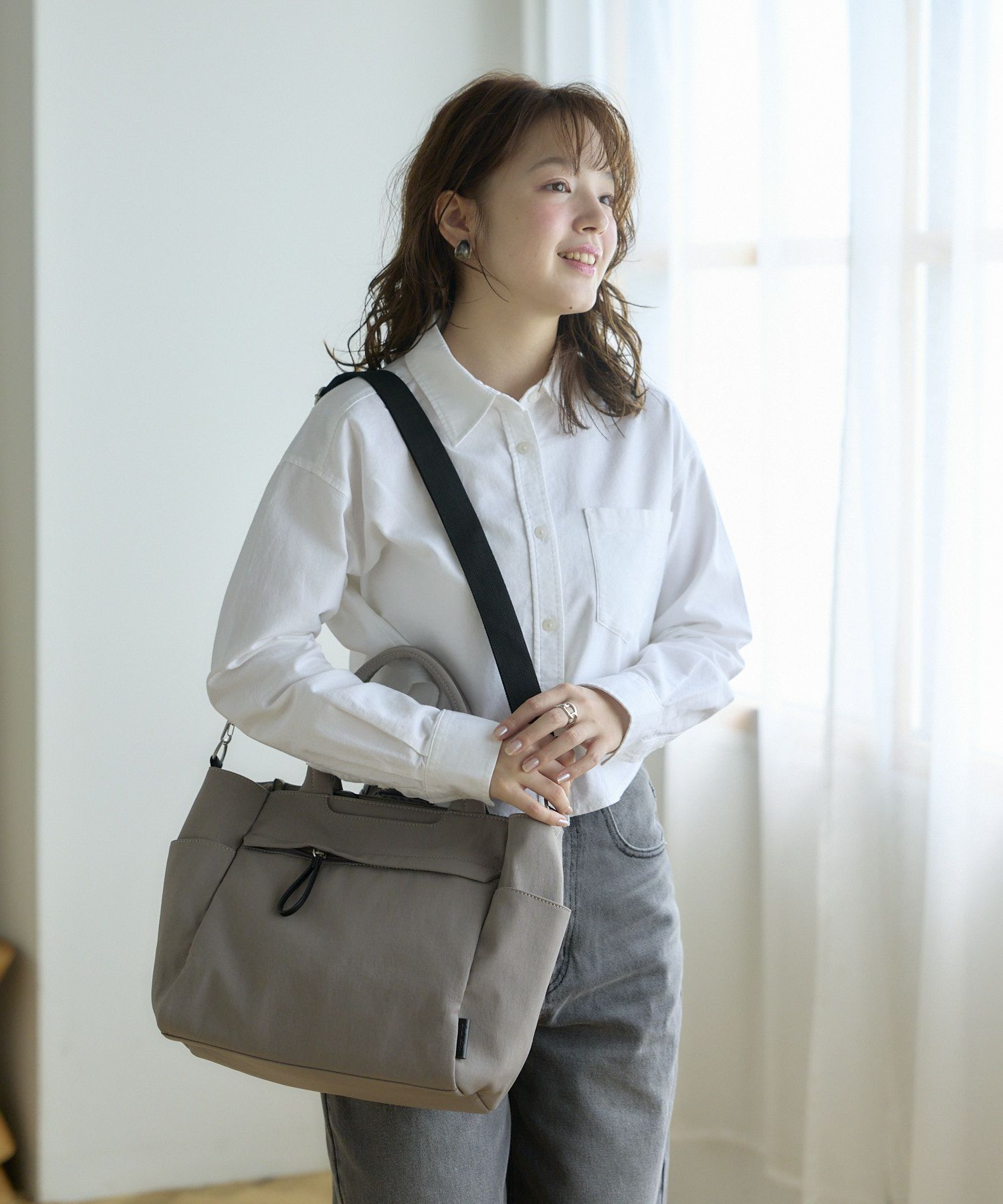 Legato Largo トートバッグ ナチュらくバッグ 撥水 2WAY A4 A4 ナチュらくバッグ LH-F3456