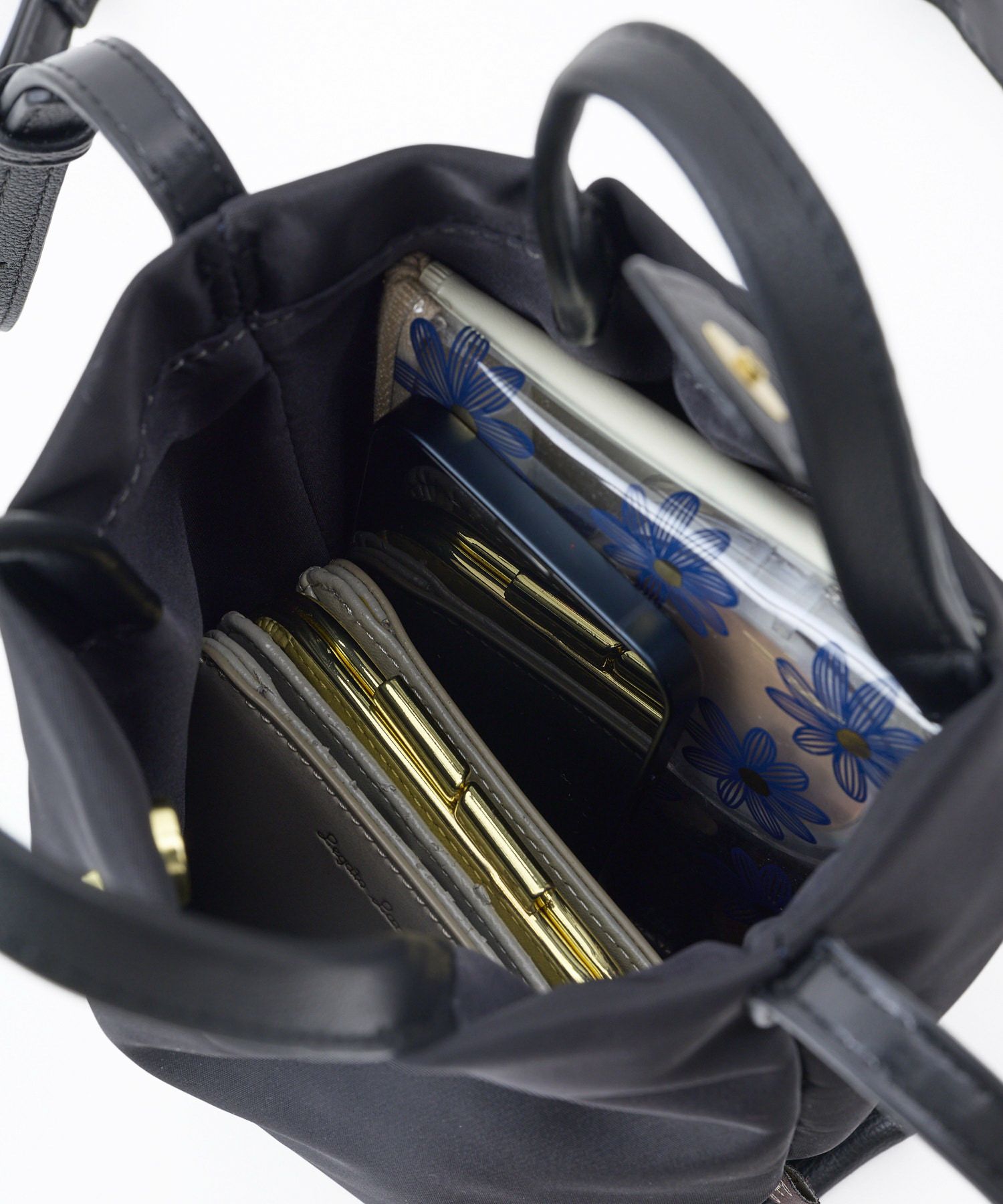 Legato Largo ショルダーバッグ 撥水 自立 肩楽 ショルダーパッド付き スマホ収納可能 コンパクト mini 肩楽 LH-L0153