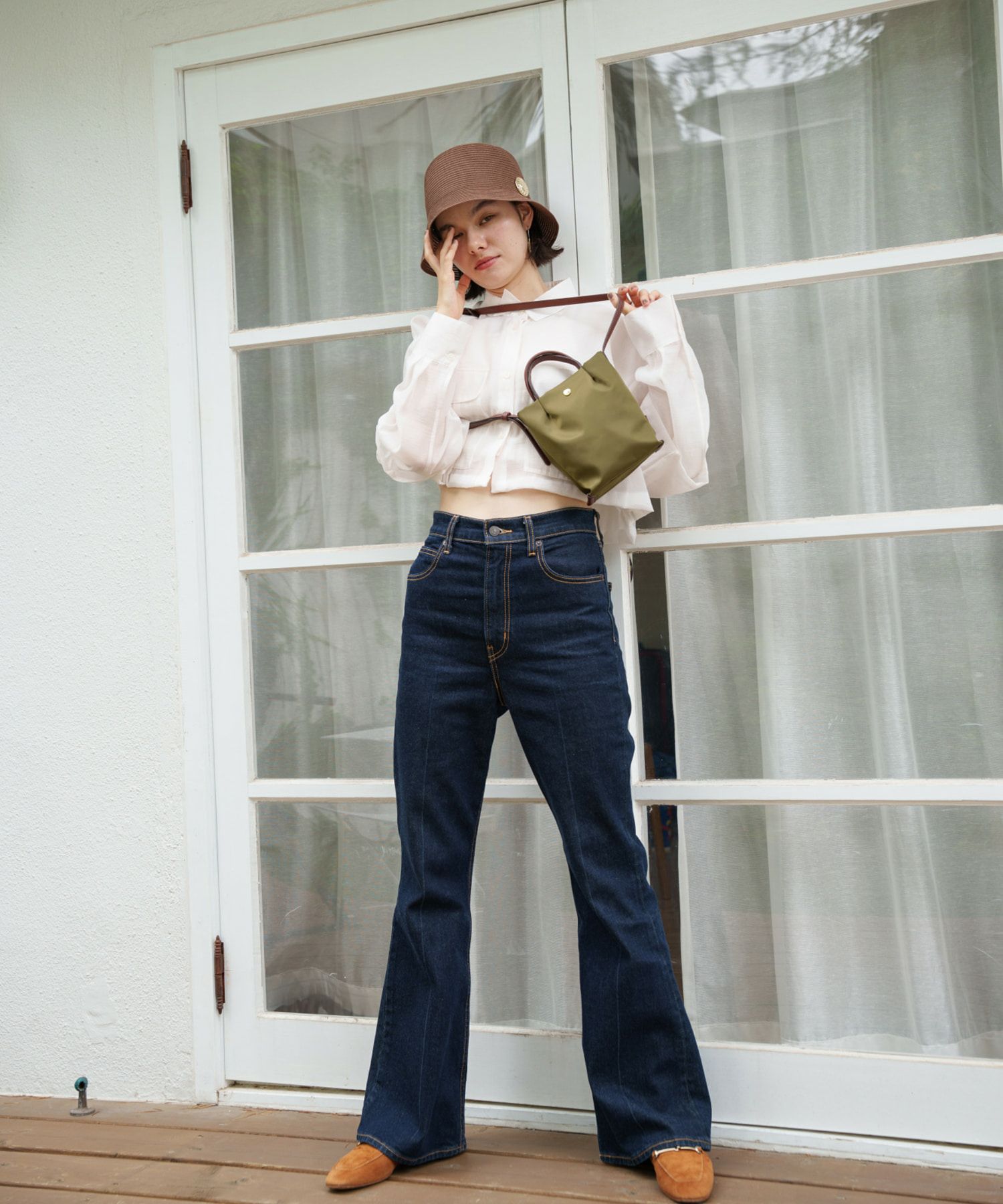 Legato Largo ショルダーバッグ 撥水 自立 肩楽 ショルダーパッド付き スマホ収納可能 コンパクト mini 肩楽 LH-L0153