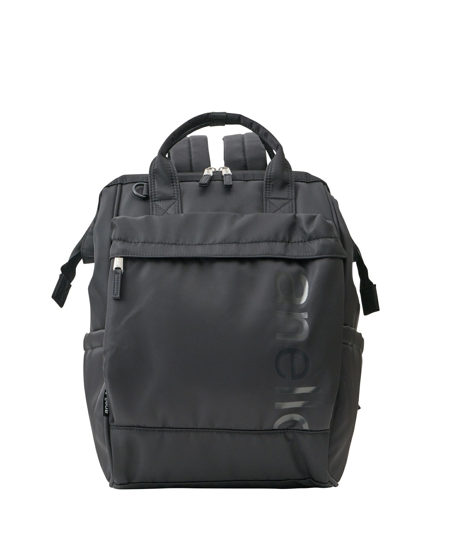 anello リュック バックパック 両面撥水 ラバープリント パディング Dカン PC収納 キャリーオン A4 ALF AIY0135