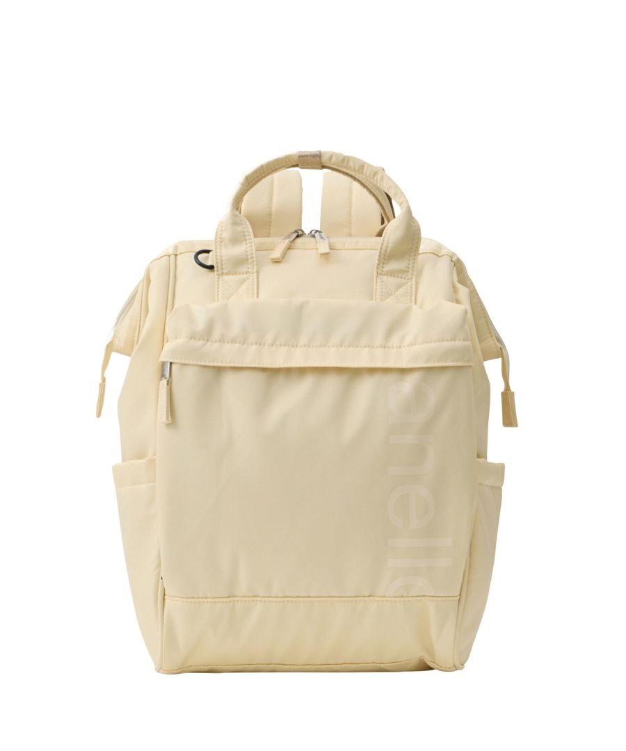 anello リュック バックパック 両面撥水 ラバープリント パディング Dカン PC収納 キャリーオン A4 ALF AIY0135