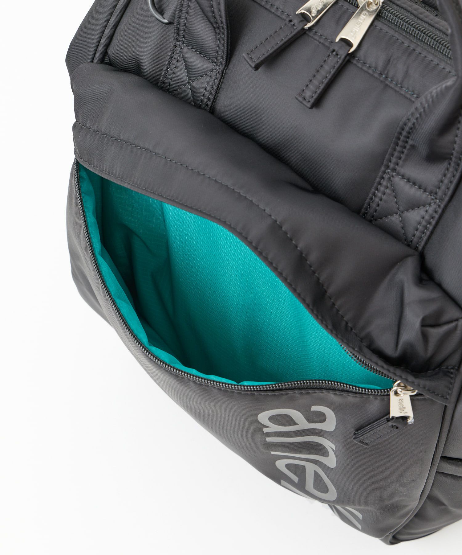 anello リュック バックパック 両面撥水 ラバープリント パディング Dカン PC収納 キャリーオン A4 ALF AIY0135