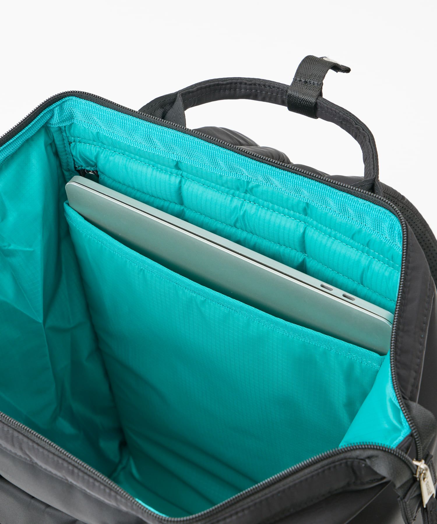 anello リュック バックパック 両面撥水 ラバープリント パディング Dカン PC収納 キャリーオン A4 ALF AIY0135