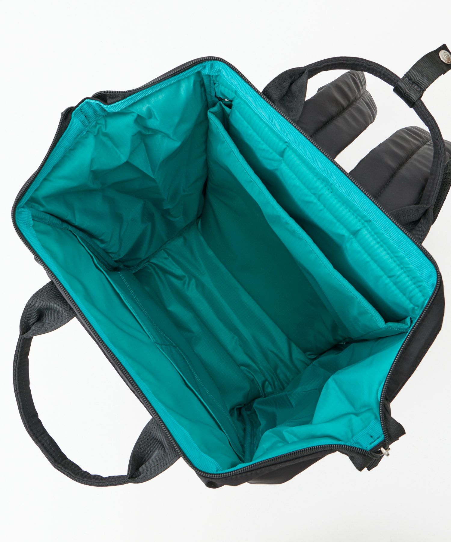 anello リュック バックパック 両面撥水 ラバープリント パディング Dカン PC収納 キャリーオン A4 ALF AIY0135