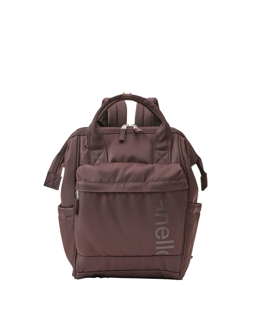 anello リュック バックパック 両面撥水 ラバープリント パディング Dカン キャリーオン A4 ALF AIY0136