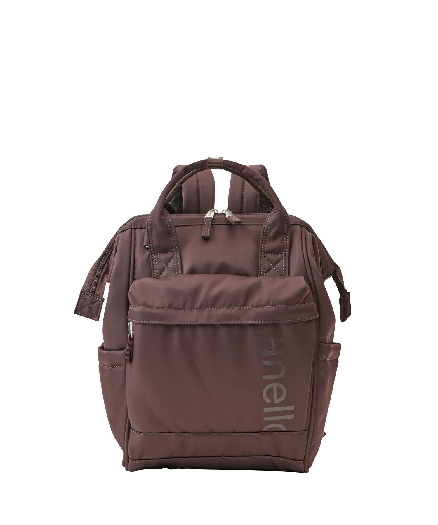 anello リュック バックパック 両面撥水 ラバープリント パディング Dカン キャリーオン A4 ALF AIY0136