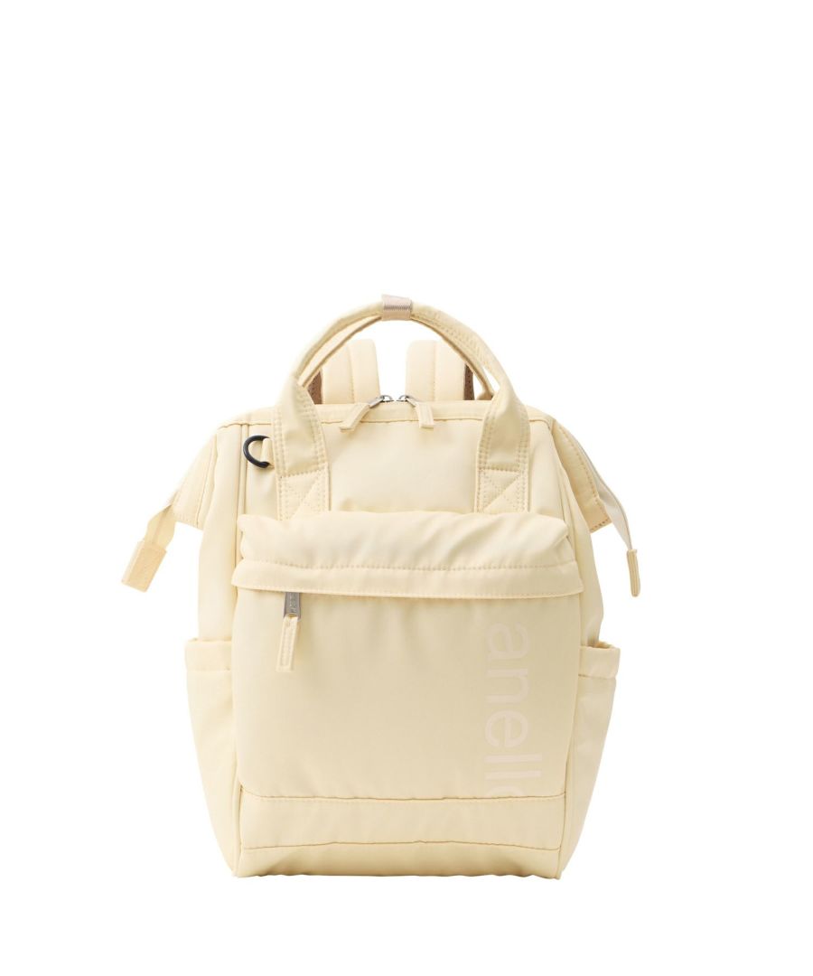 anello リュック バックパック 両面撥水 ラバープリント パディング Dカン キャリーオン A4 ALF AIY0136