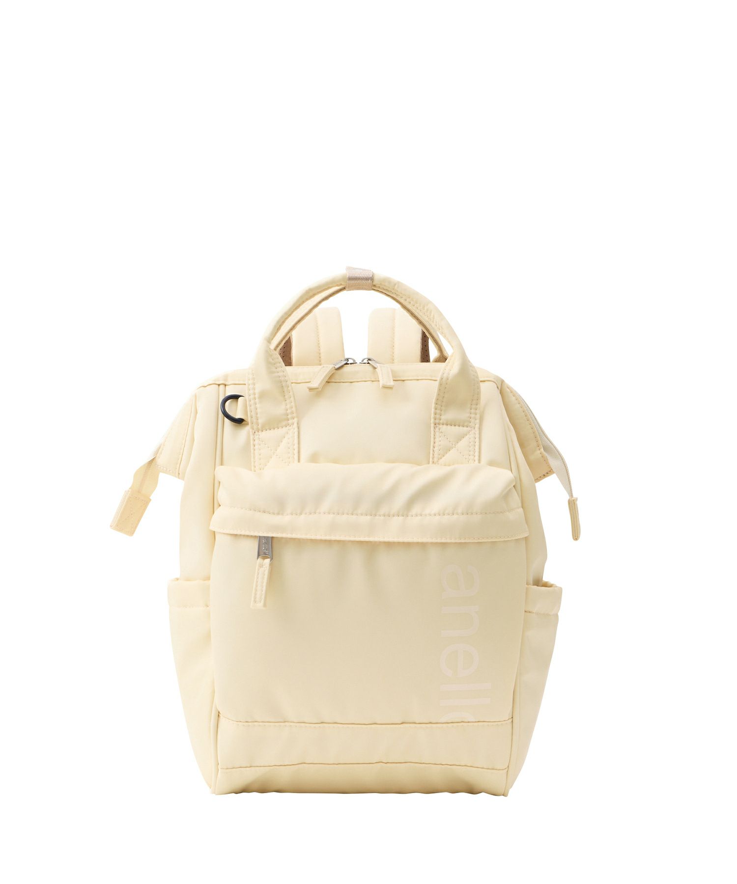 anello リュック バックパック 両面撥水 ラバープリント パディング Dカン キャリーオン A4 ALF AIY0136