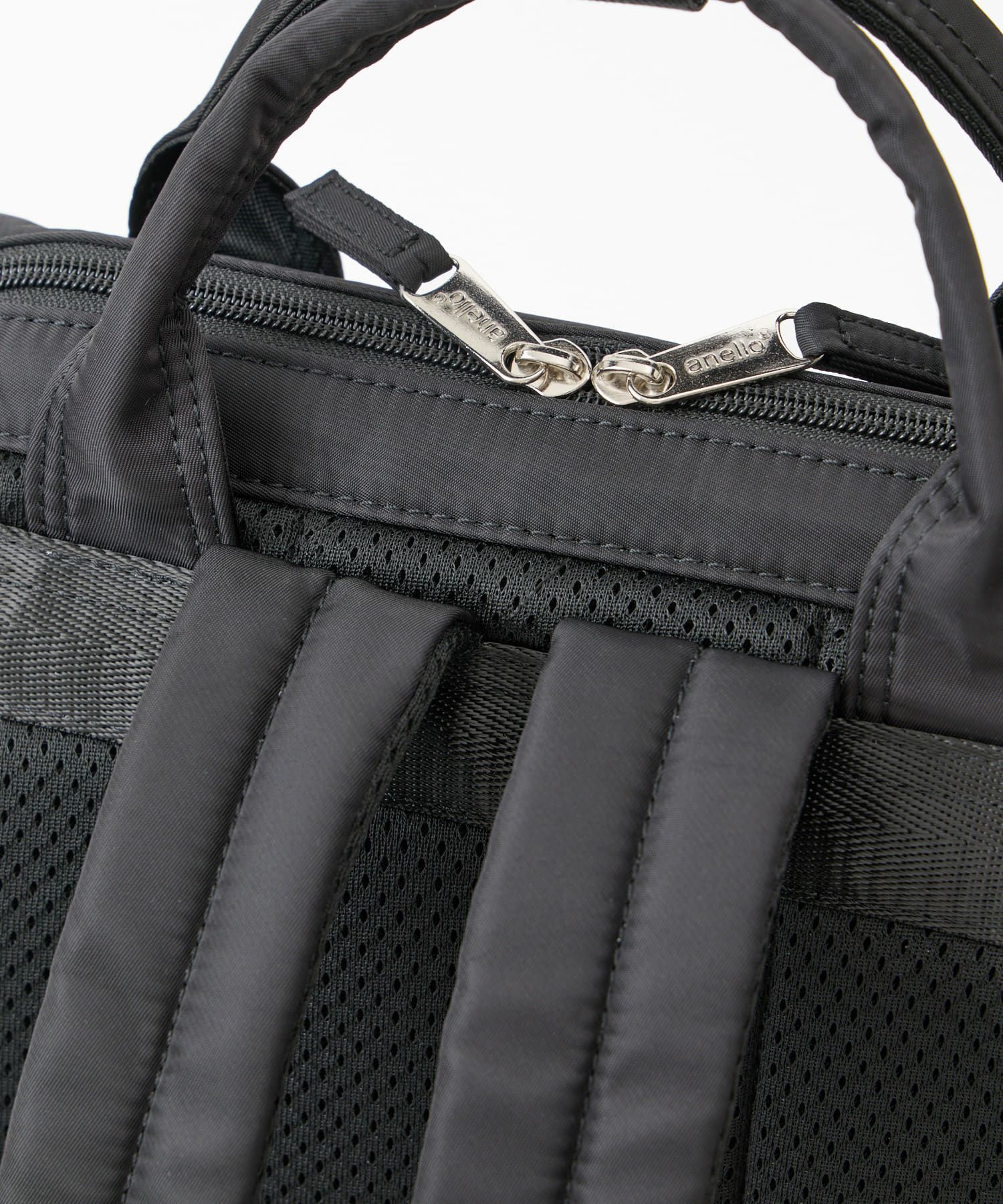 anello リュック バックパック 両面撥水 ラバープリント パディング Dカン キャリーオン A4 ALF AIY0136