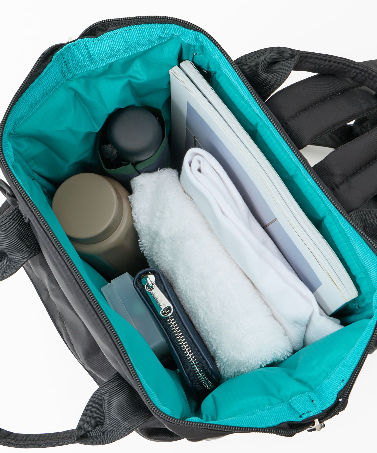 anello リュック バックパック 両面撥水 ラバープリント パディング Dカン キャリーオン A4 ALF AIY0136