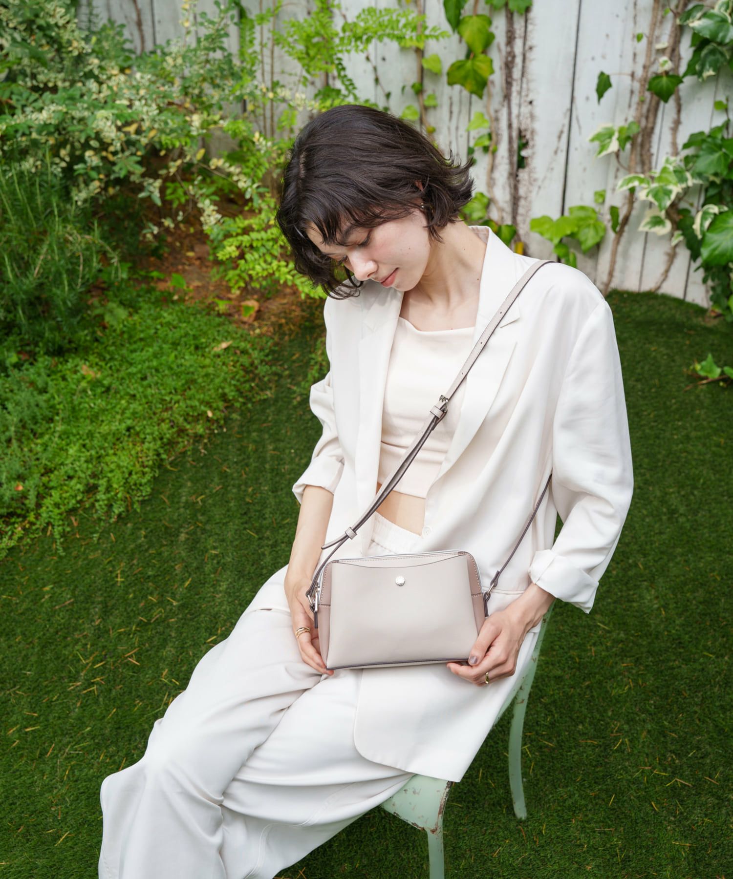 Legato Largo ショルダーバッグ 軽量 お財布機能付き 自立 mini かるいかばん LG-P0123