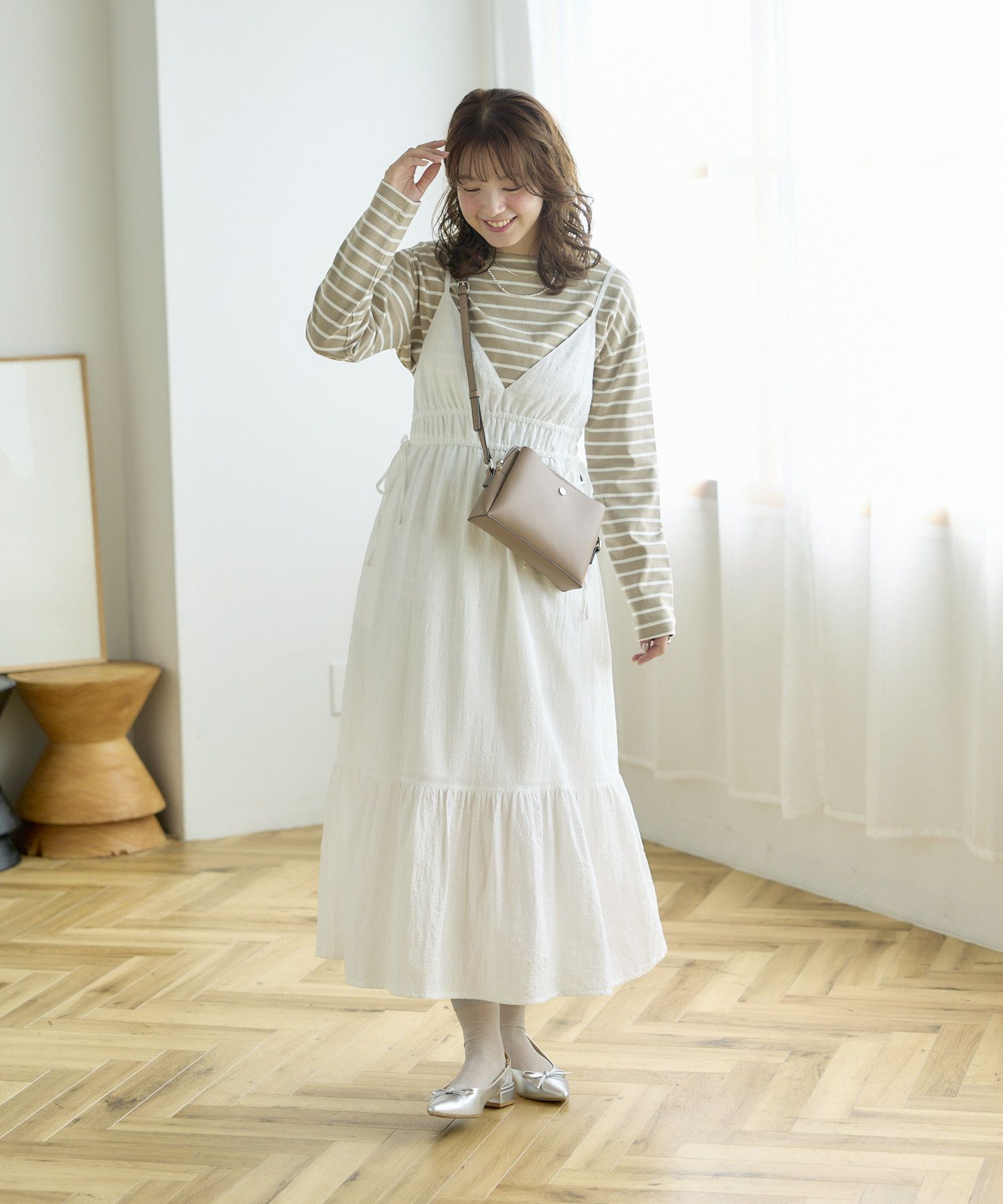 Legato Largo ショルダーバッグ 軽量 お財布機能付き 自立 mini かるいかばん LG-P0123