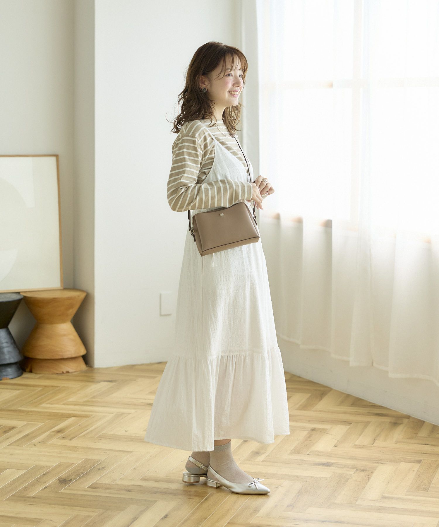 Legato Largo ショルダーバッグ 軽量 お財布機能付き 自立 mini かるいかばん LG-P0123